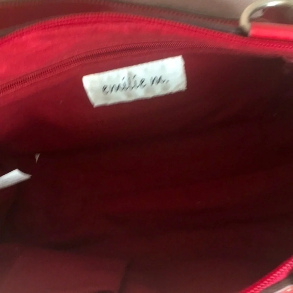 Emilie m. deep red‎ handbag